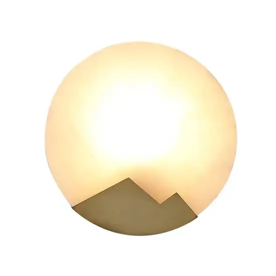 INSHINE Simple With Gold Round Wall Lamp
