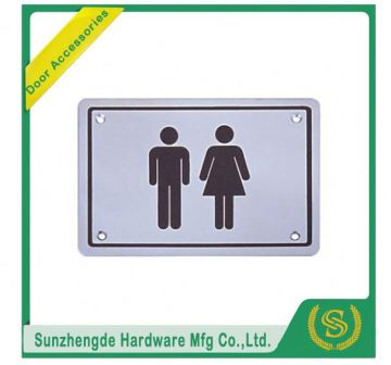BTB SSP-013SS Stainless Steel Toilet Sign Plate 304