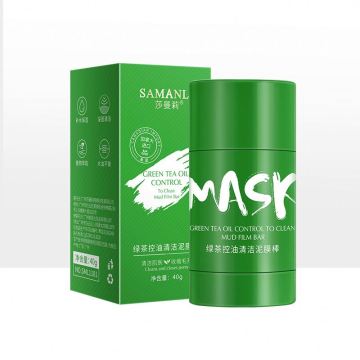 Natural Clay Mud Facemask with Matcha and Green Tea for Purifying Cleansing