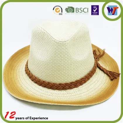 Wholesale Straw hat panama straw hat with wide-brim hats