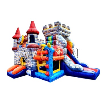 Blue Dragon Inflatable Bouncy Castle Combo with Slide for Commercial Use