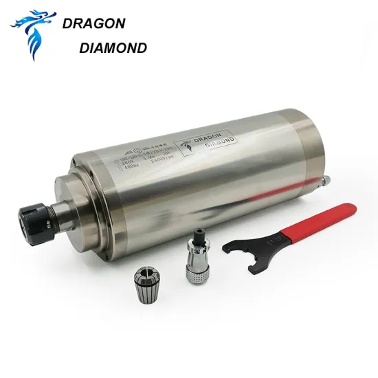 Competitive Price Stone CNC Machine Spindle with Constant Water Cooling and 5.5kw Power