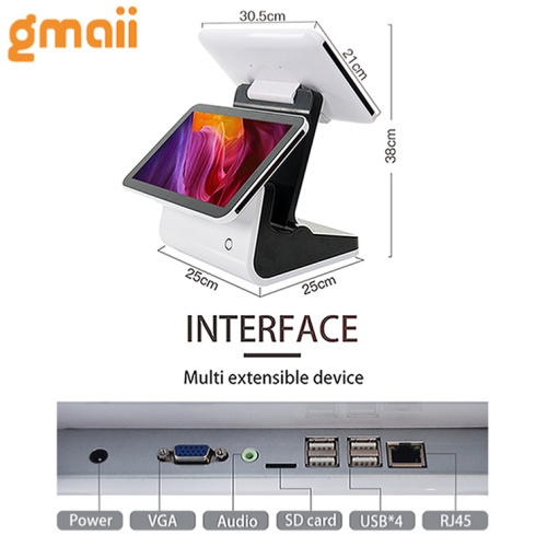 Original factory pos machine dual screen