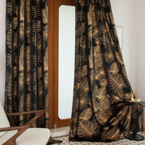 Sound Insulation Curtain Knitted Bronzing Velvet Fabric