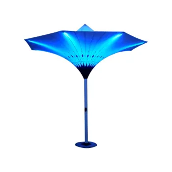 Custom Colourful LED Lantern Umbrella for Restaurants and Cafes