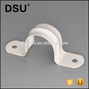 Two holes U shape pipe clamp clip hose bracket