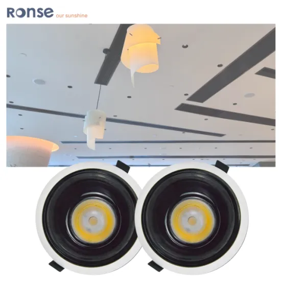 RONSE Indoor LED Mini Spot Light - Black, COB, UGR 19, 10W/20W LED Downlight