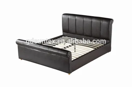 Luxury Bedroom Furniture Italian Style Royal Leather Bed
