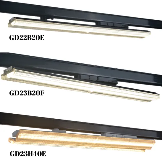 RONSE 30W High Lumen Black Linear LED Track Light for Supermarkets