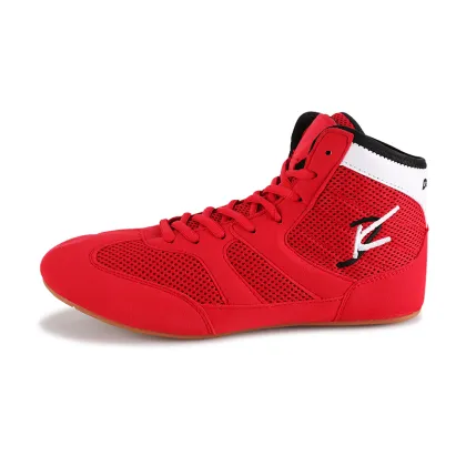 Wholesale High Quality Leather Boxing and Wrestling Shoes for Professionals