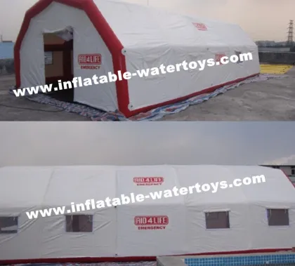 Ul Certificated Inflatable Air Tent Red Cross Logo Relief / Emergency