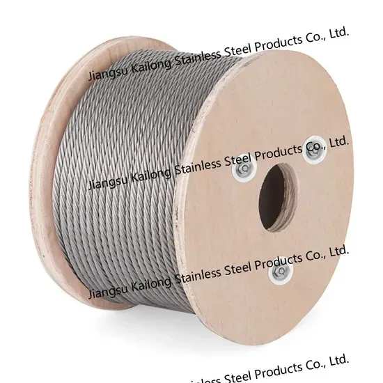 6mm Stainless Steel Wire Rope with Black PVC/Nylon Coating for Sale