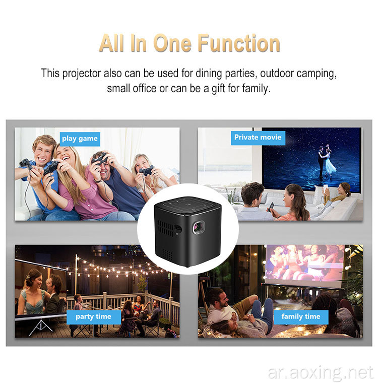 مسرح منزلي MINI Projector 1080p Portable DLP Projector