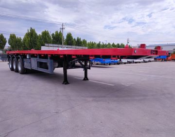 60 tonnes 20/40 pieds verrouillage de conteneur à plat semi-remorque à vendre
