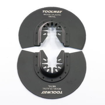 TOOLWAY 88mm Half-Moon Multi-Tool Saw Blade | BI-Metal Oscillating Blades for Cutting Wood, Plastic, and Metal