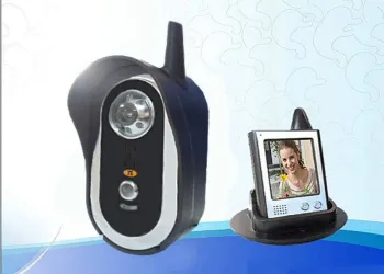Colour Audio 2.4ghz Wireless Door Phone Grey With Infrared Night Vision