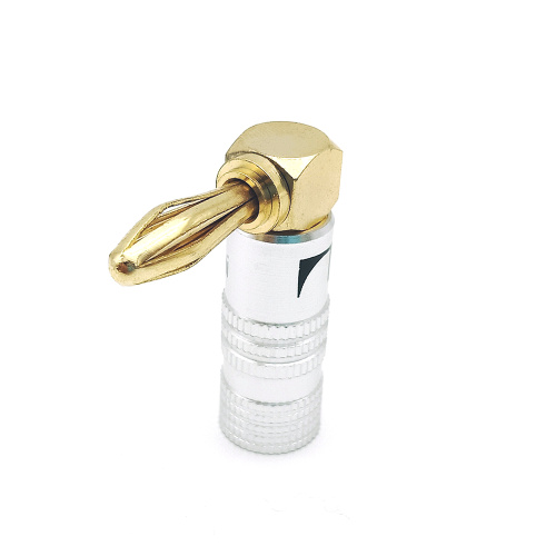 Right Angle Speaker 4mm Banana Cable Plug Connectors