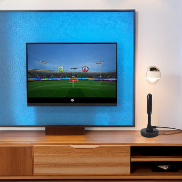 Magnetic Digital TV Antenna with Amplifier Signal Enhancement