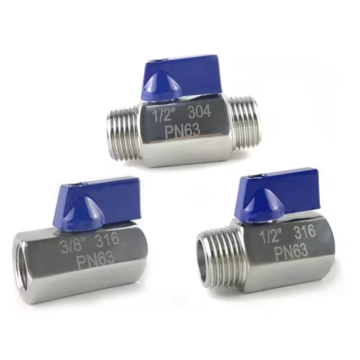 Stainless Steel 304 Sanitary Handle Mini Ball Valve