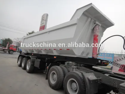 China well-known brand Lufeng 40 cubic meter tipper trailer