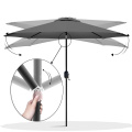 Parasol de jardim de guarda -chuva de 9 pés com alça de manivela