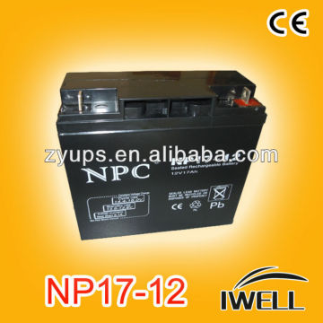high quality VRLA Lead Acid ups battery maintenance-free 12V 17AH battery
