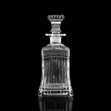 500ml crystal clear lead free crystal whiskey decanter glass gift set engraved uk