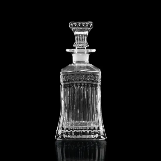 500ml crystal clear lead free crystal whiskey decanter glass gift set engraved uk