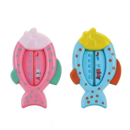 Analogue Bath Thermometer with Fish Design and Glue Attachment
