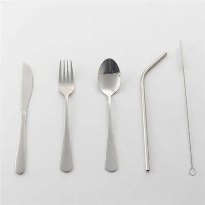 Metal Stainless Steel Tableware Set Portable