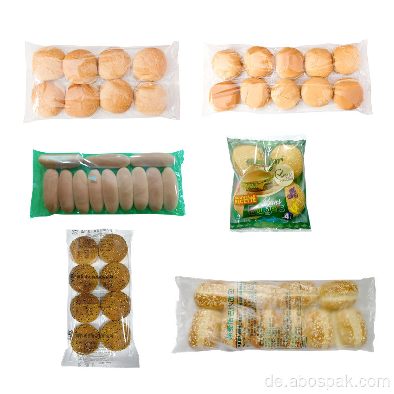 BOSTAR automatische Burgerbrötchen-Kissen-Lebensmittelverpackungsmaschine