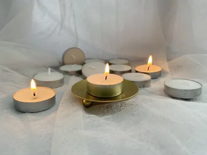 Premium White Tea Light Candles 4hrs