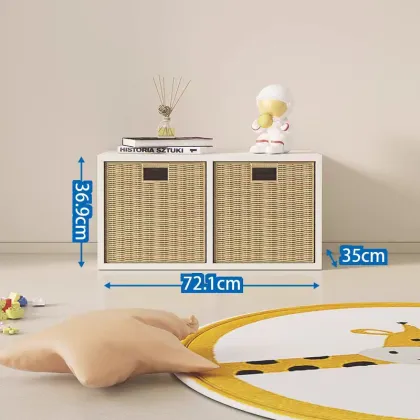 Toffy Friends Wooden Kid Bookshelf Storage Box