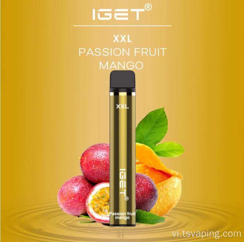 Thiết bị dùng một lần Vape 1800 Puffs IGET XXL