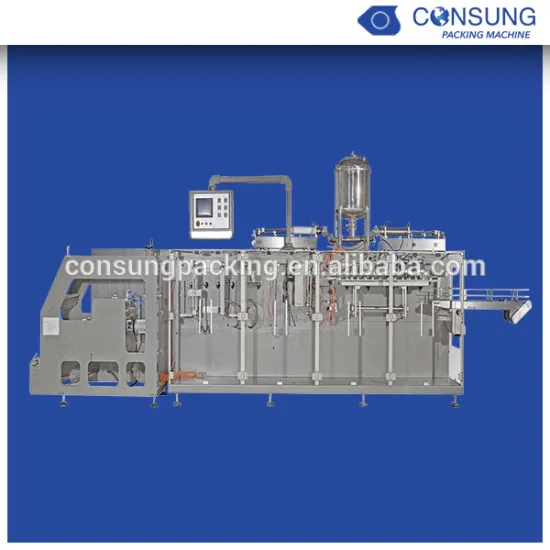 Automatic slanting spout pouch filling machine