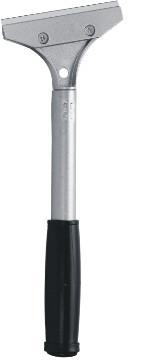 glass and floor scraper