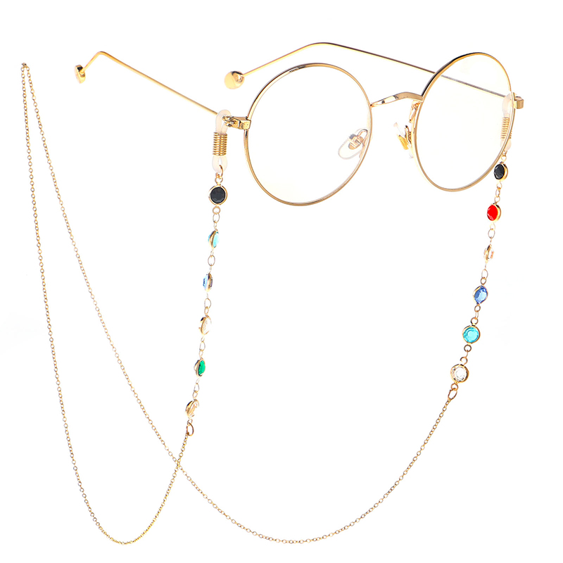 1PC 2020 Fashion Chic Womens Gold Silver Sunglasses Chains Reading Beaded Glasses Chain Eyewear Cord Lanyard Necklace