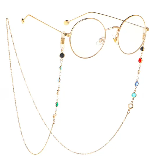 1PC 2020 Fashion Chic Womens Gold Silver Sunglasses Chains Reading Beaded Glasses Chain Eyewear Cord Lanyard Necklace