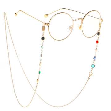 1PC 2020 Fashion Chic Womens Gold Silver Sunglasses Chains Reading Beaded Glasses Chain Eyewear Cord Lanyard Necklace
