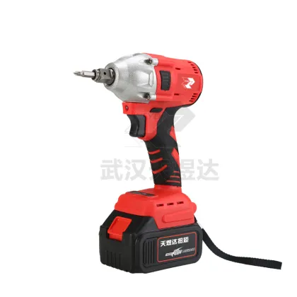 Handheld High Torque Wrench Impact Cordless Wrench Electric Battery Lithium Battery Power Impact Wrench