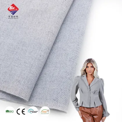 Polyester Rayon Wool Warm Fleece Fabric