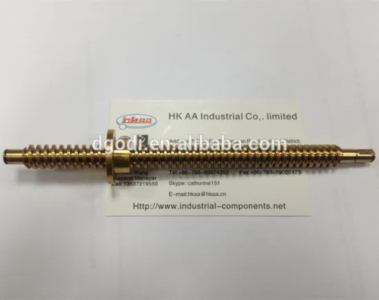 Dongguan screw manufacturer custom brass self reversing screw shaft