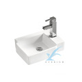 Modern White Wash Ceramic Wall Hung Basin: High-Quality Design for Your Bathroom