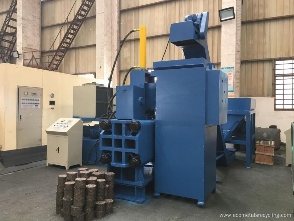 Horizontal Scrap Steel Chips Briquetting Machine Press