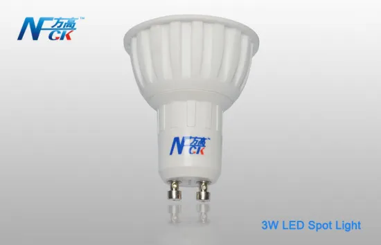 High Brightness 5000k Gu10 3w Led Spot Light Bulbs , Ceramics Led Spot Lighting