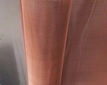 Red copper wire mesh