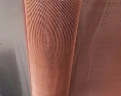 Red copper wire mesh