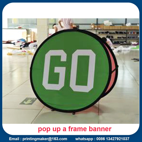 Fabric Oval Pop Up A-Frame Banner