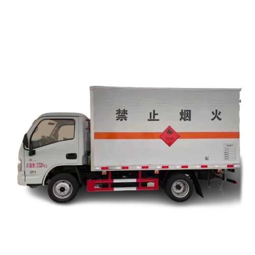 Camion de transport de type fourgon de marchandises dangereuses