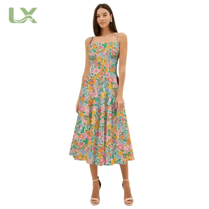 Custom Hand Smocked Girls Dress in Liberty London Tana Lawn Fabric